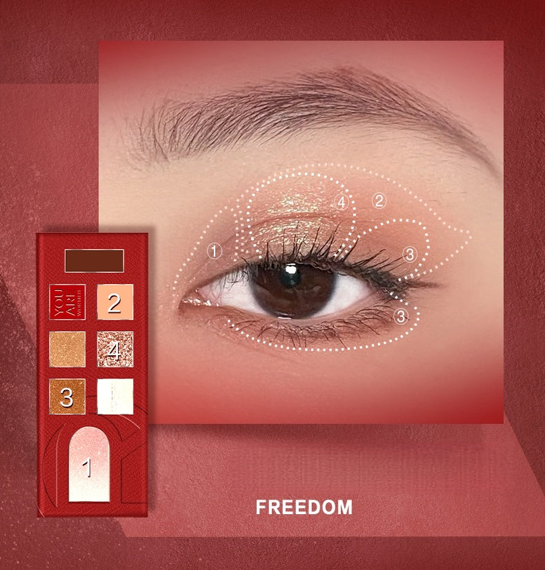 L'Oréal Live For Red 8-color Multi-use Eyeshadow Palette T4980