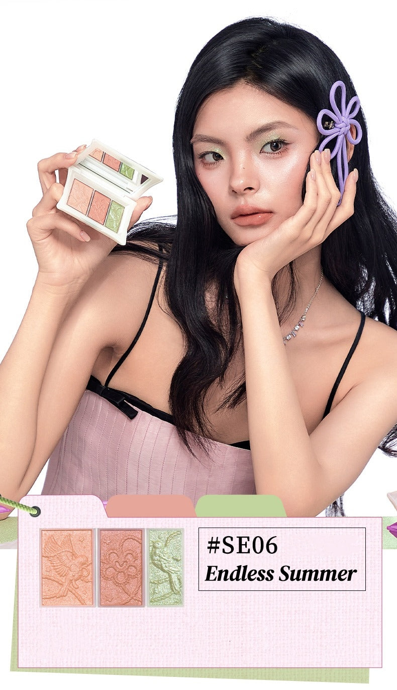QianYan Pillow Gem Collection Eyeshadow Palette & Highlighter T5980