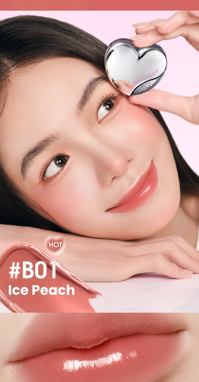 CHIOTURE Moist Glossy Multi-use Makeup Cream for Blusher & Lipstick & Eyeshadow T5465