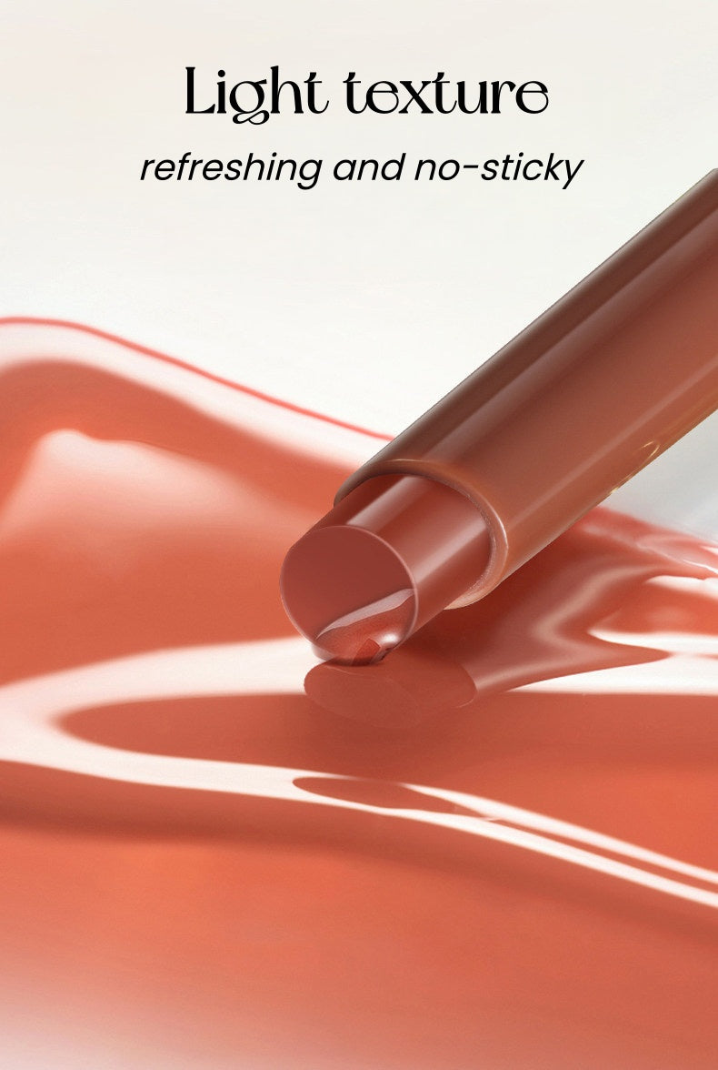 OUT-OF-OFFICE Double-head Moist Lip Liner Pen & Glossy Lipstick T5453