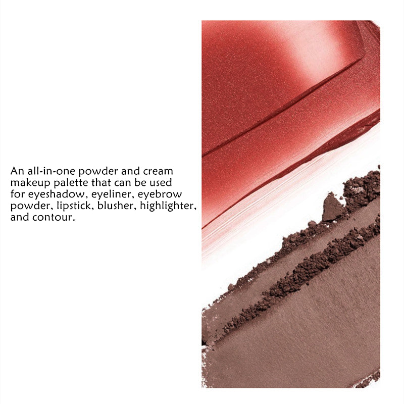 RED CHAMBER 4-Color All-In-One Makeup Palette For Lipstick & Blusher & Eyeshadow T3861
