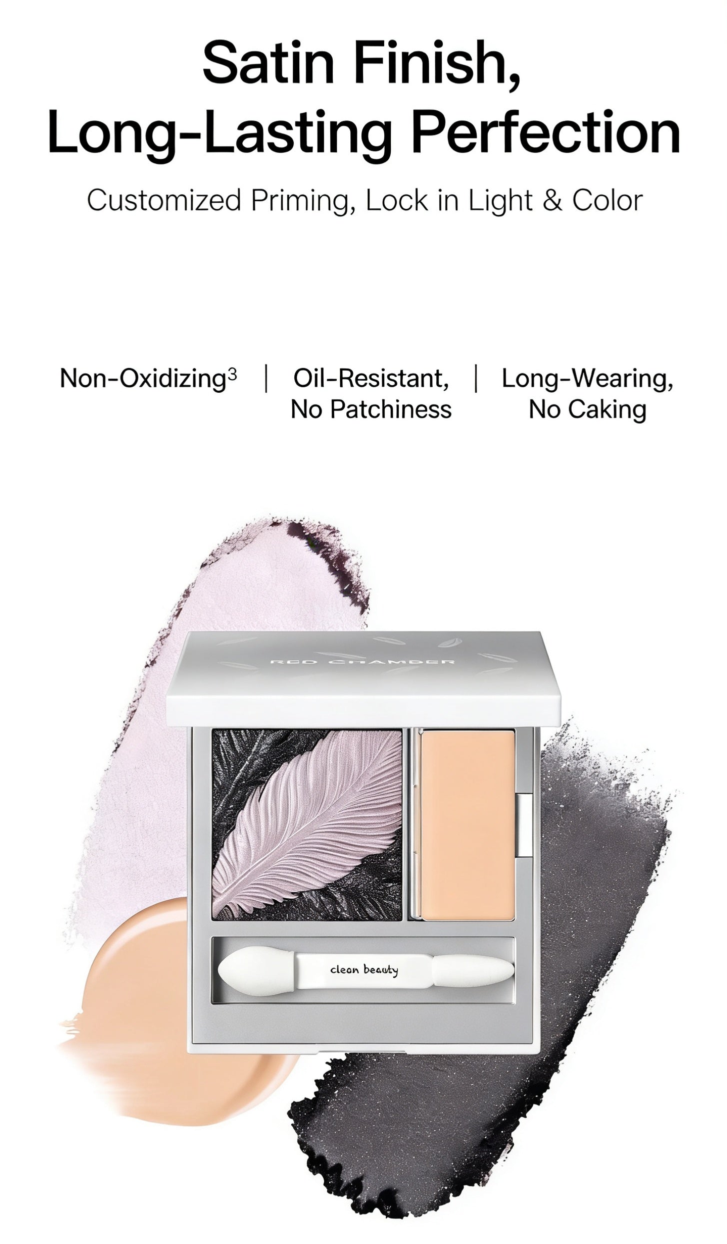 RED CHAMBER Double-color Satin Eyeshadow Palette T5661