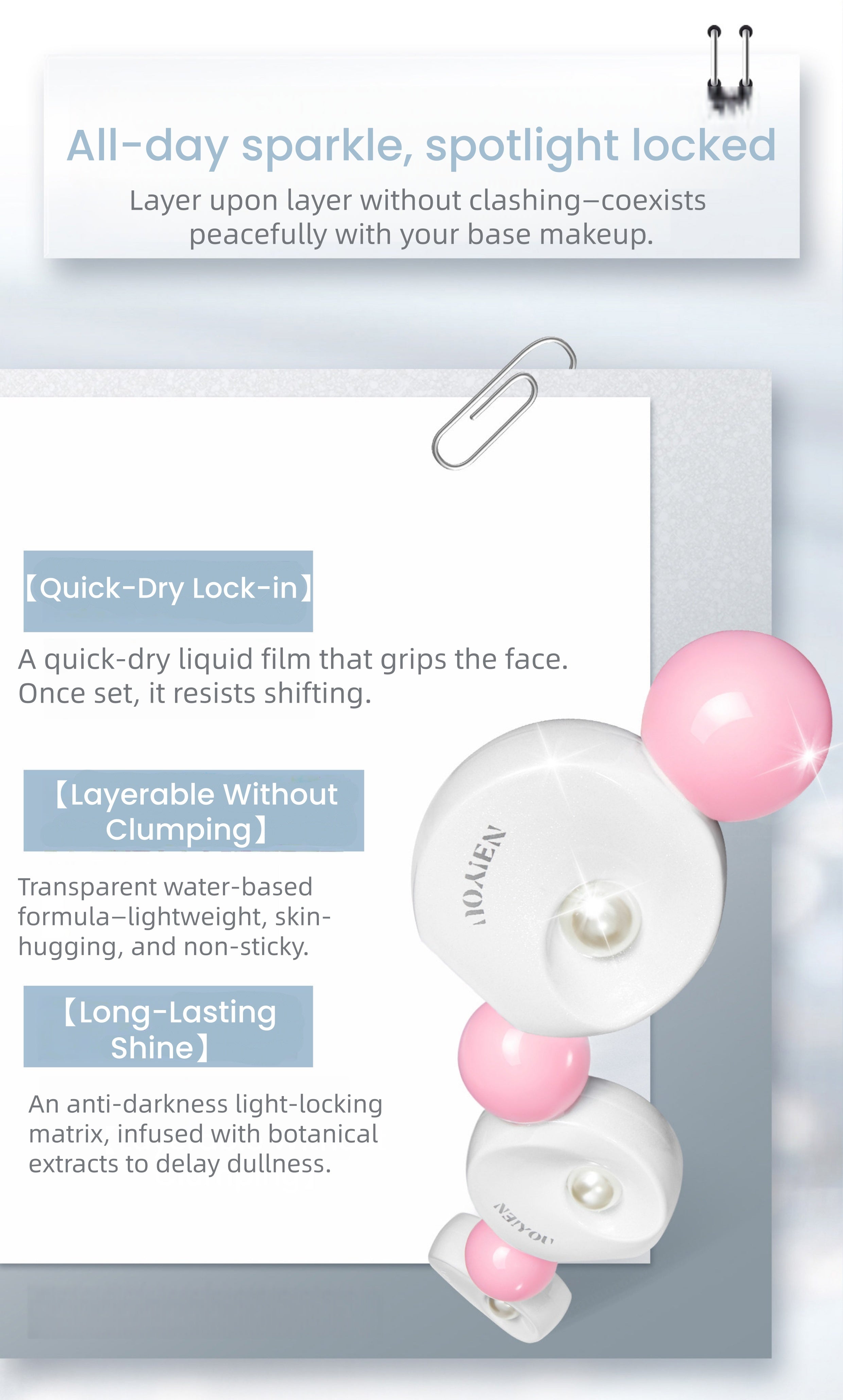 NEIYOU Shiny Long-wear Brightening Highlighter Liquid T5812