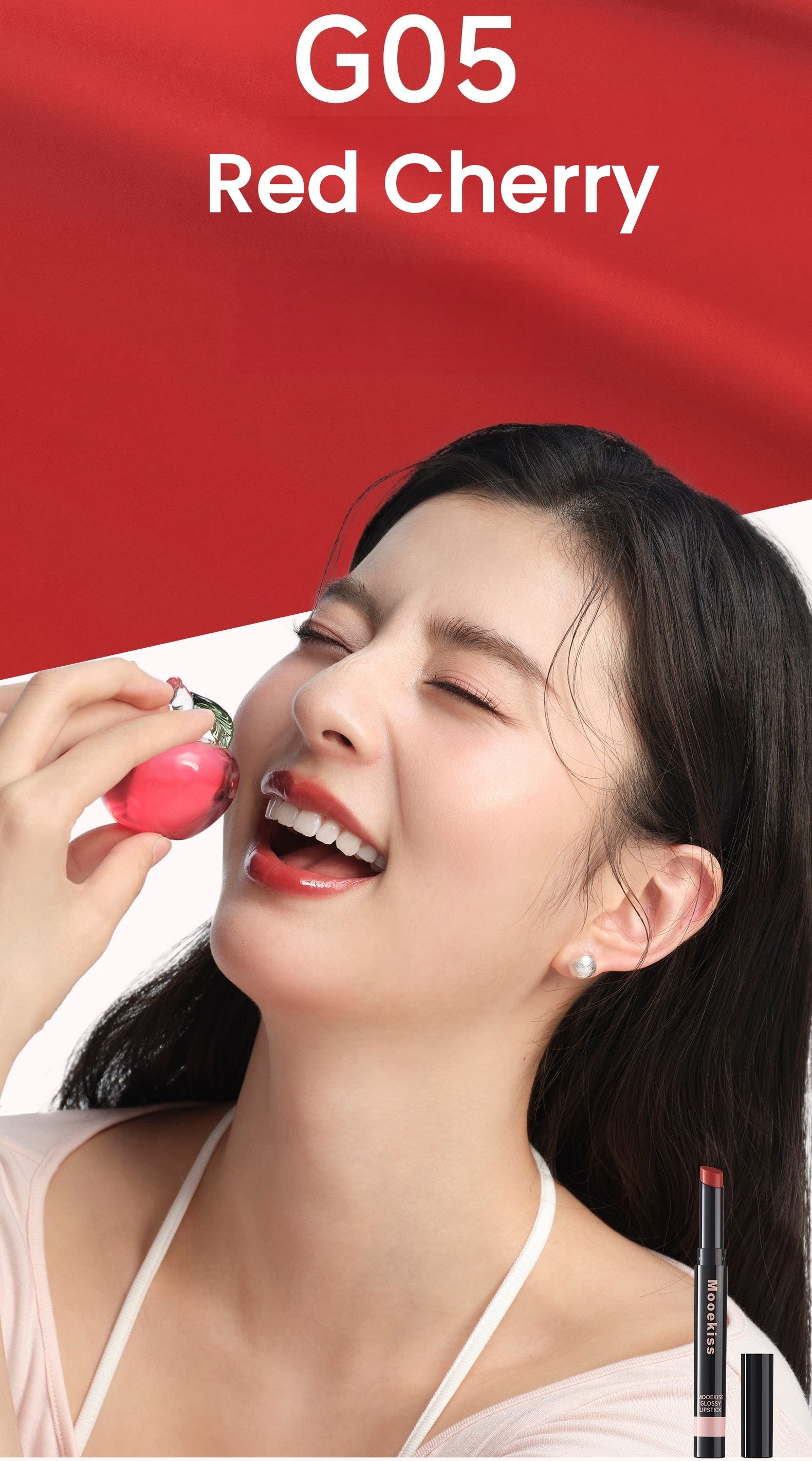 MOOEKISS Dipeptide Essence Long-wear Glossy Lipstick T5605