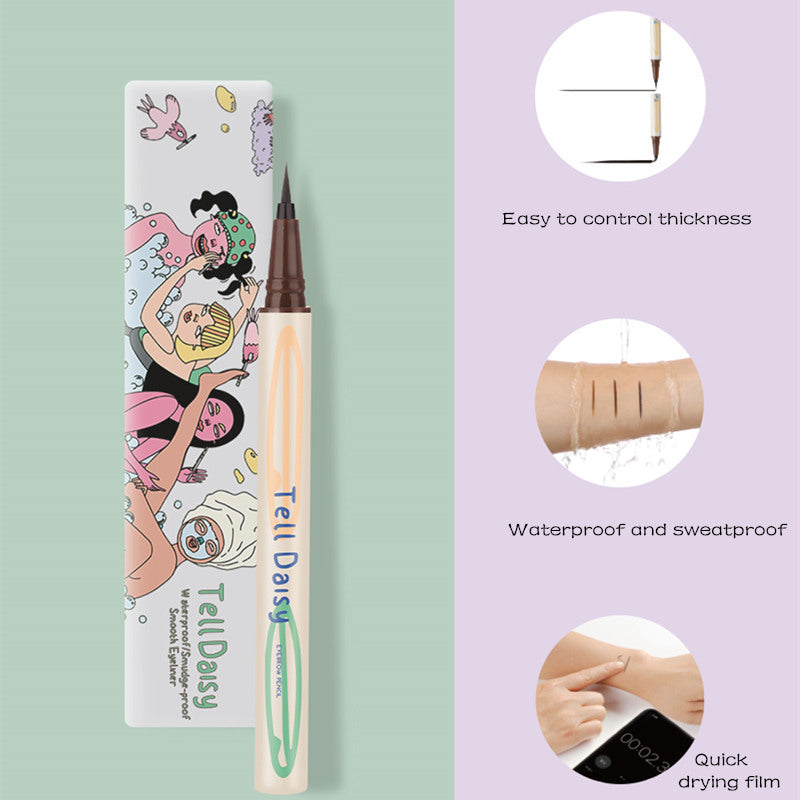 TellDaisy Waterproof Smooth Ultra-fine Quick-drying Eyeliner Pen T3724