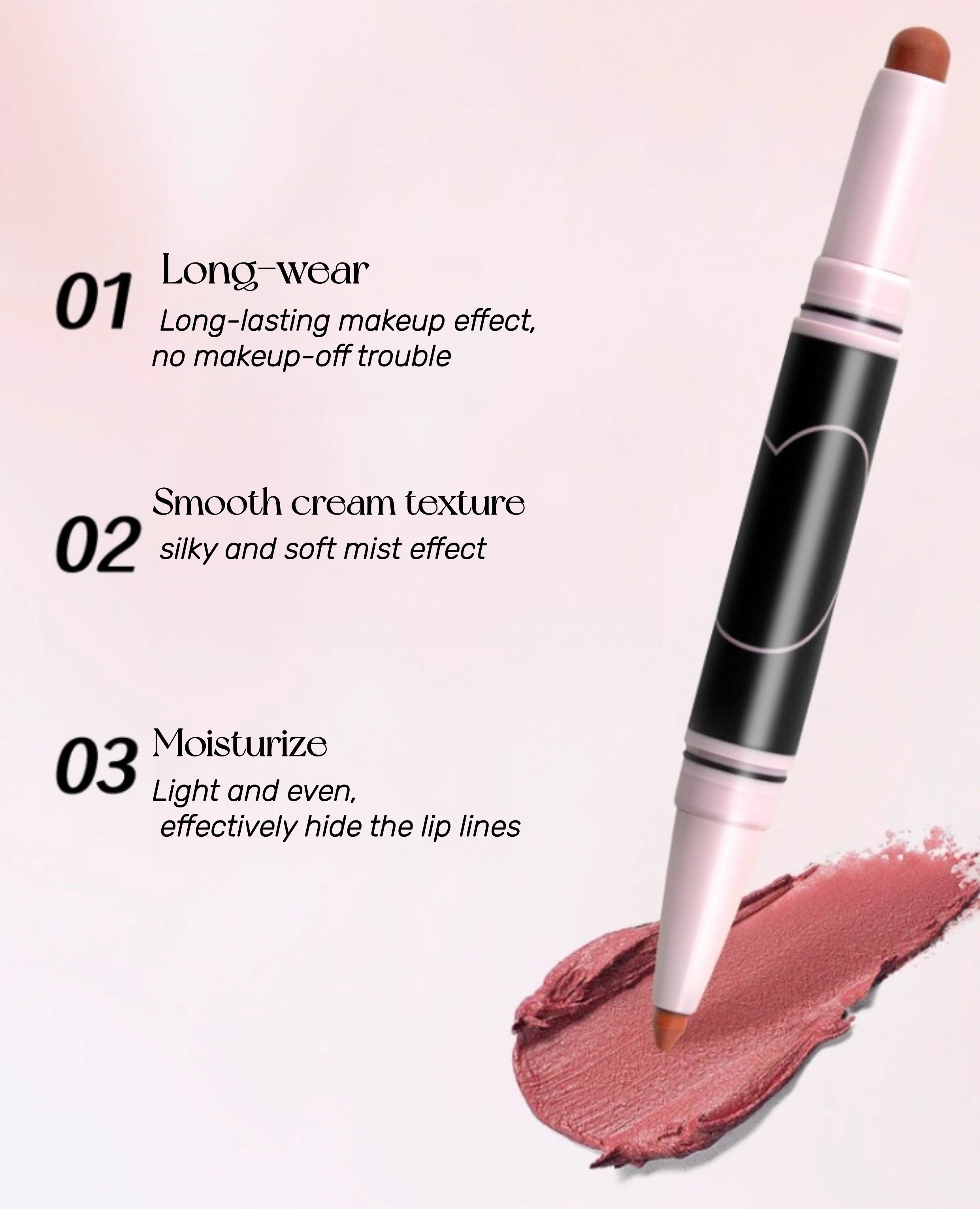 PUCO Moist Double-head Matte Lipstick Pen T5309