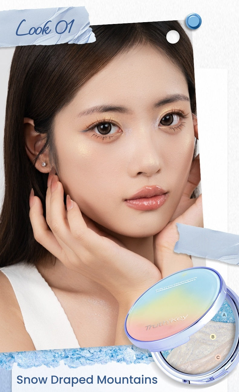Truth'Key Golden Mountain at Sunrise Tri-Color Highlighter Cream