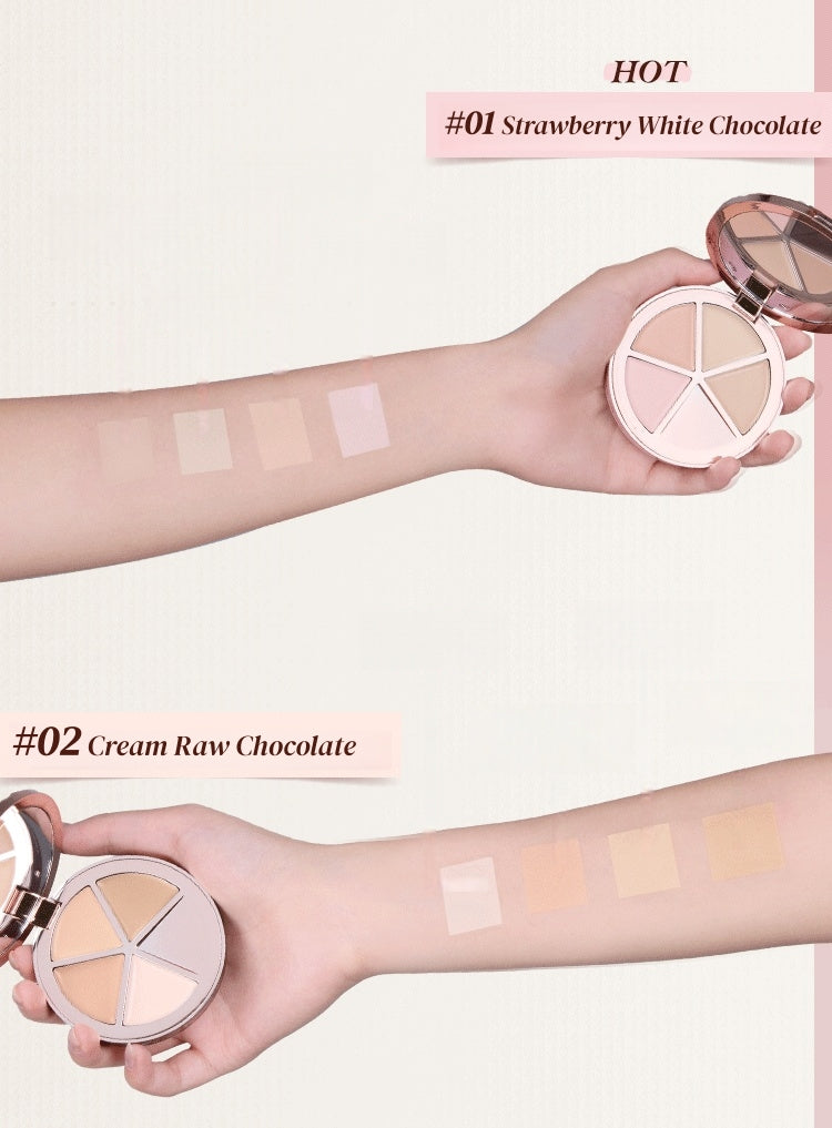 Flower Knows The Sweetie Bear Collection 4-color Concealer Palette T5891