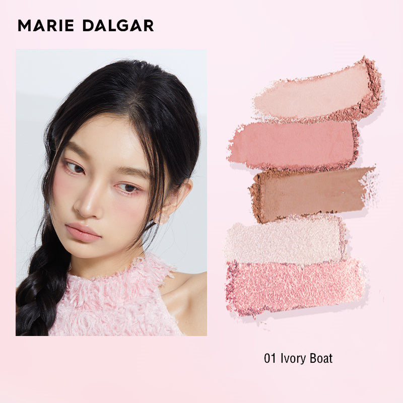 MARIE DALGAR Fusion Sweet Five Color Eyeshadow Palette T3817