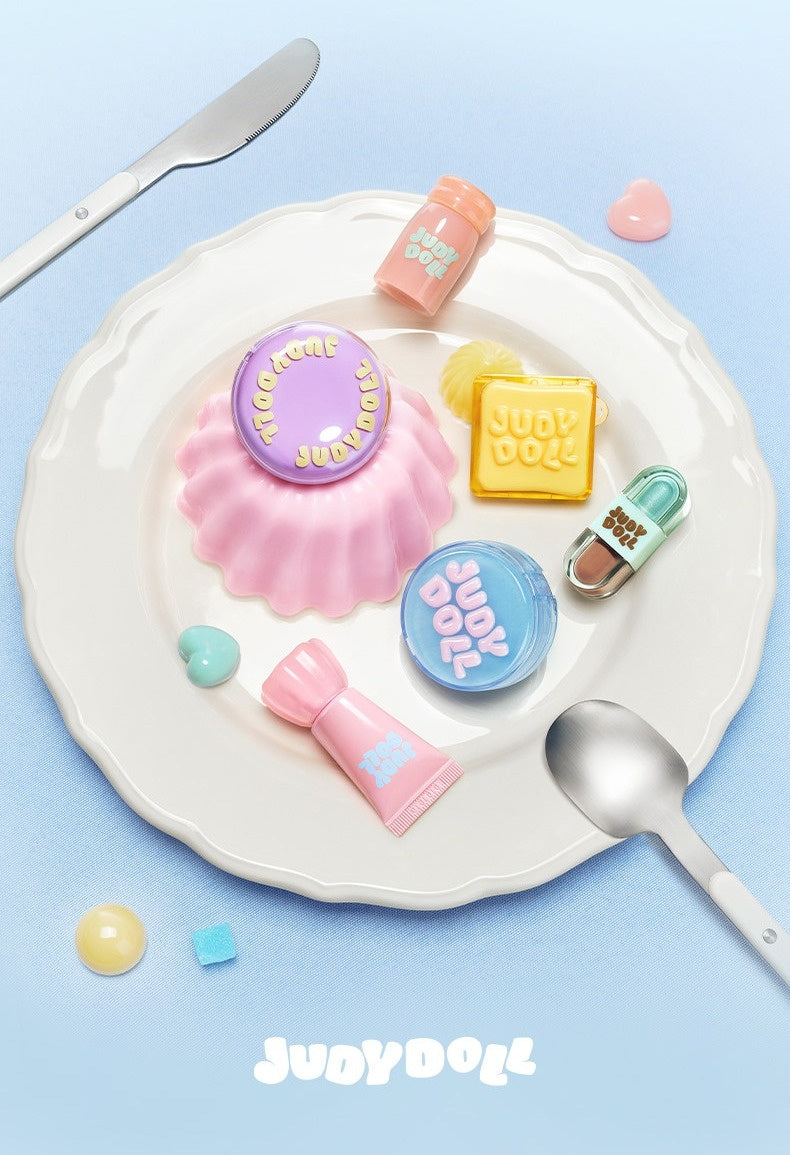 JUDYDOLL Jelly Collection Velvet Matte Long-wear Donut Pressed Powder T5873
