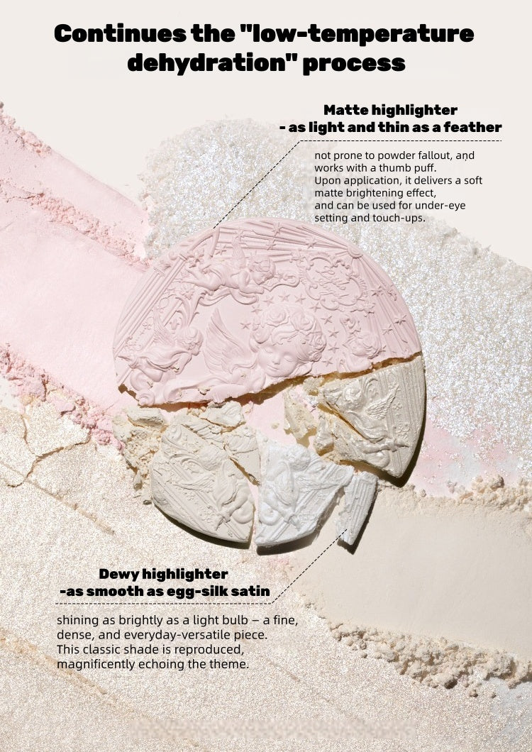Flower Knows Little Angle Relief Highlighter Makeup Palette T5897