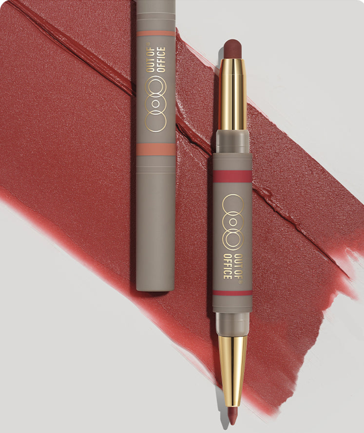 OUT-OF-OFFICE Double-Ended Lip Liner + Lipstick Pen T3760