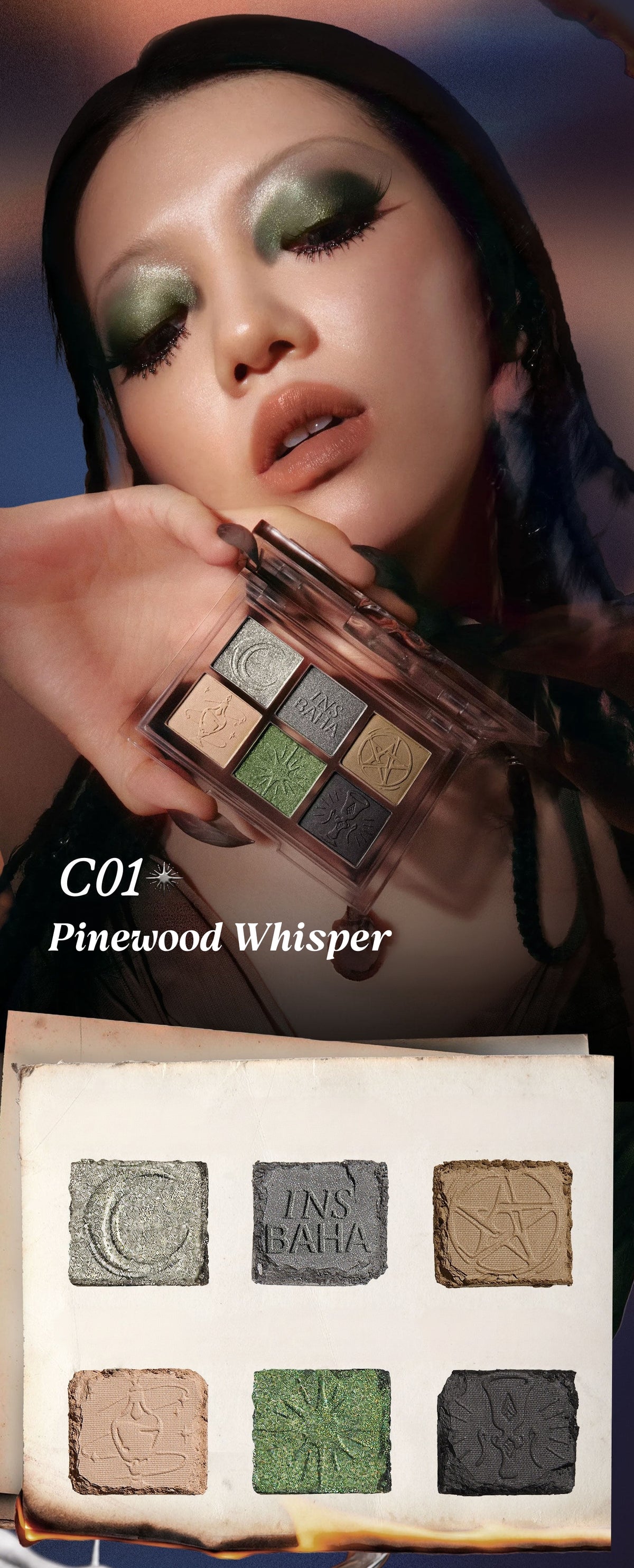 [Sale on Sep 30] INSBAHA Coven of Unseen Collection 6-color Eyeshadow Palette T6025