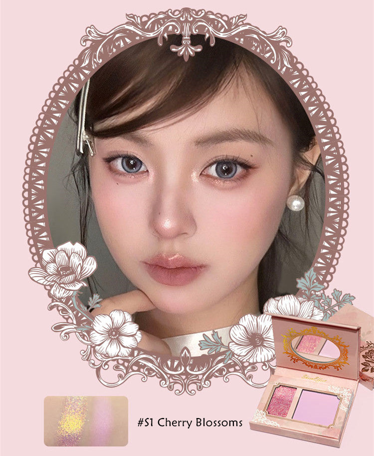 SheenEffect Highlighter & Blusher Makeup Palette T4115