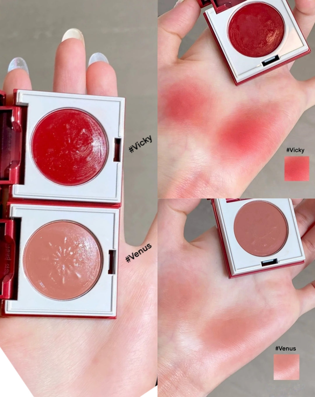 RED CHAMBER Christmas Makeup Cream & Eyeshadow & Highlighter T5322