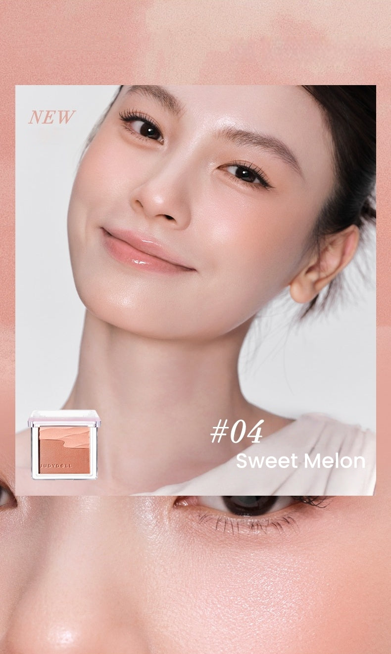 JUDYDOLL Satin Glow Double-color Blush T5845