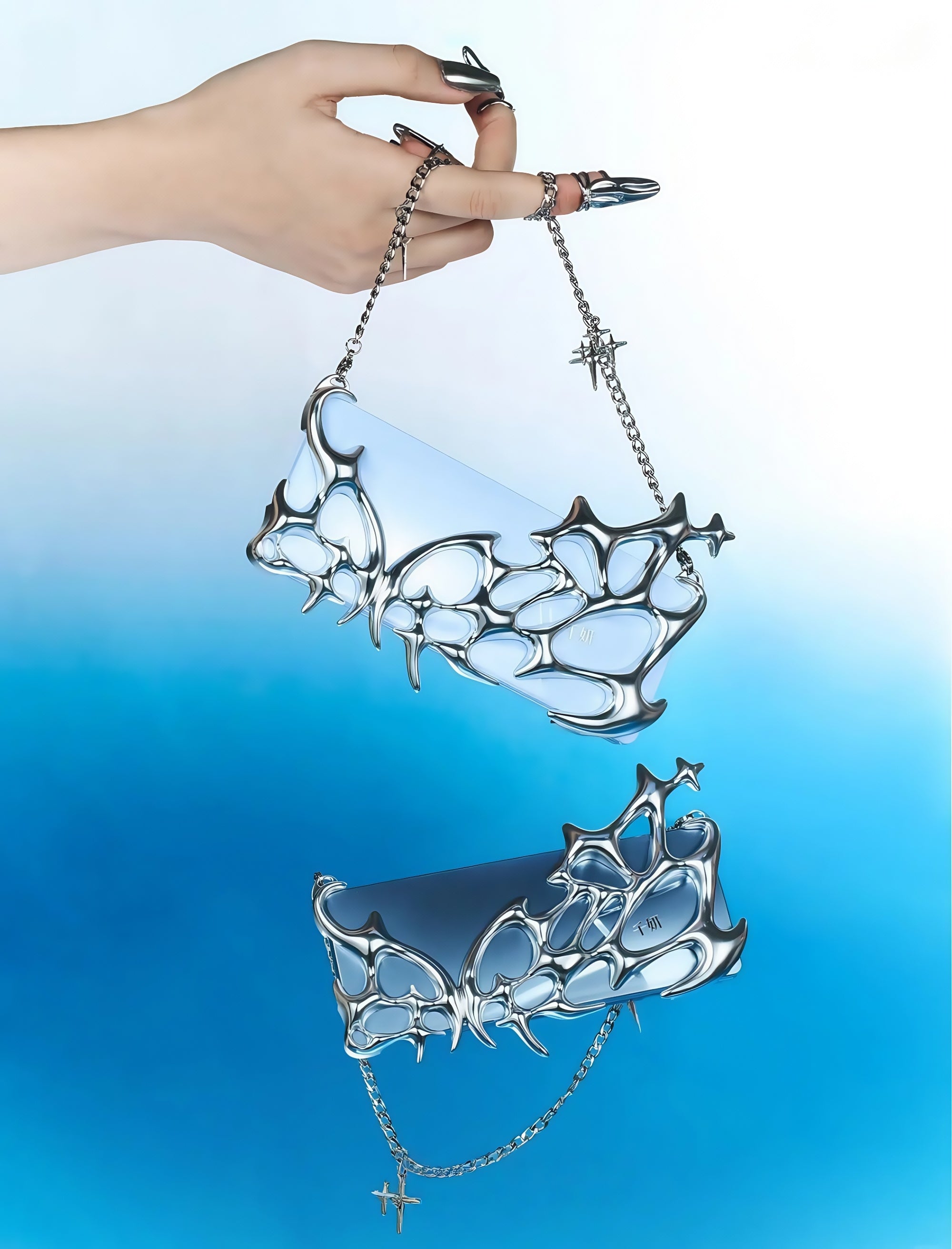 QianYan Breaking Cocoon Collection Hand Holding Mirror & Sphenoid Bone Pendant T5125