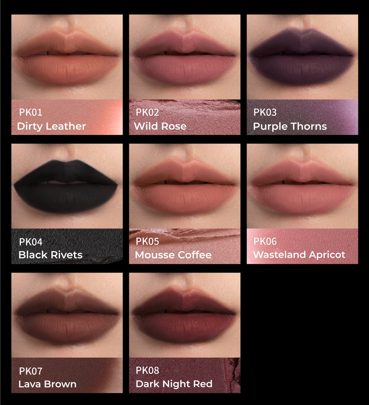 GIRLS CHAT Romantic Rebel Collection Matte Lip Glaze T5367