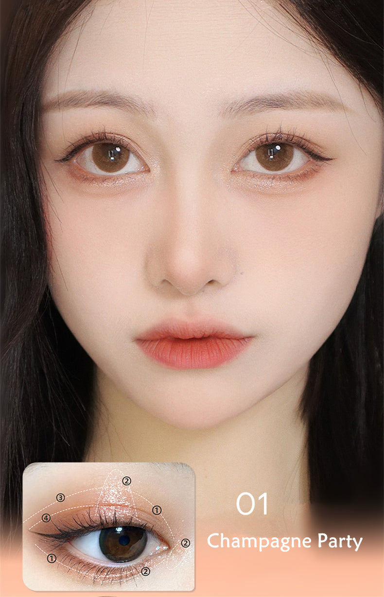 ROMANTIC BEAUTY Pink Bubble 4 Color Eyeshadow Palette T3881