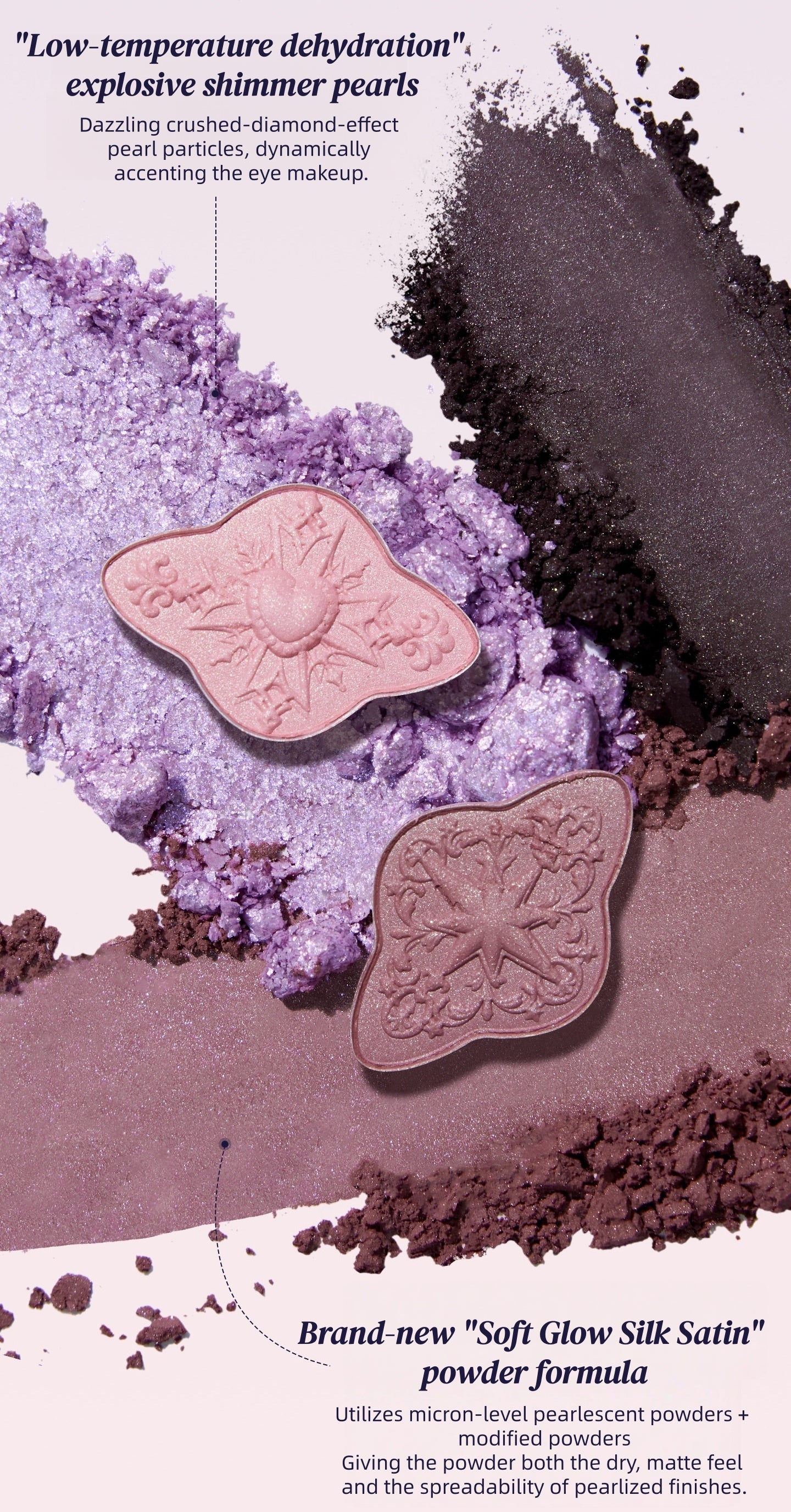 Flower Knows Unicorn Collection 6-color Satin Eyeshadow Palette T5901