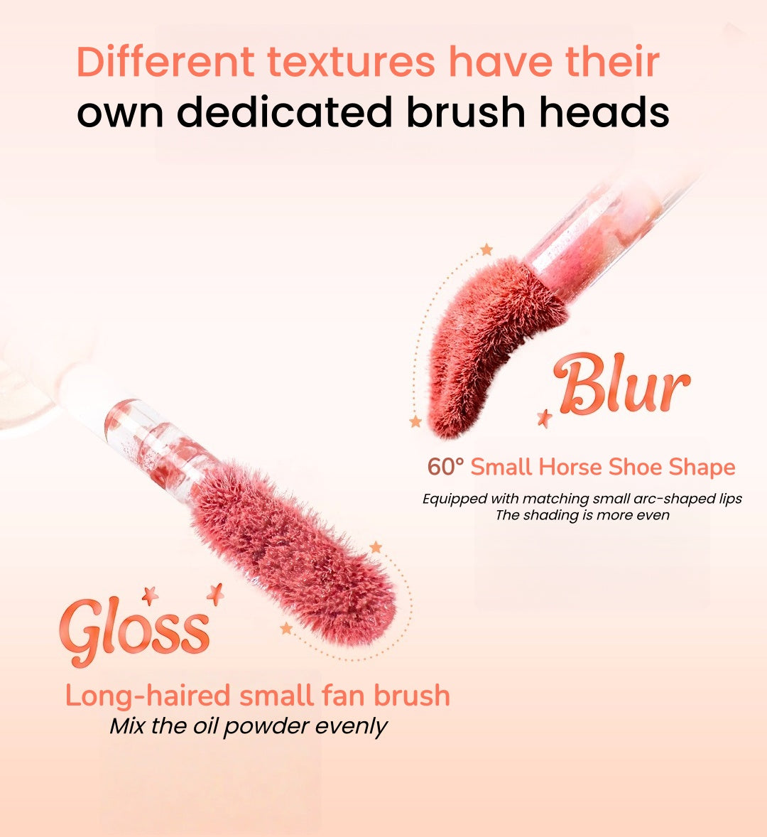 Fidoo Long-wear Moist Double-head Matte & Glossy Lip Glaze T5476