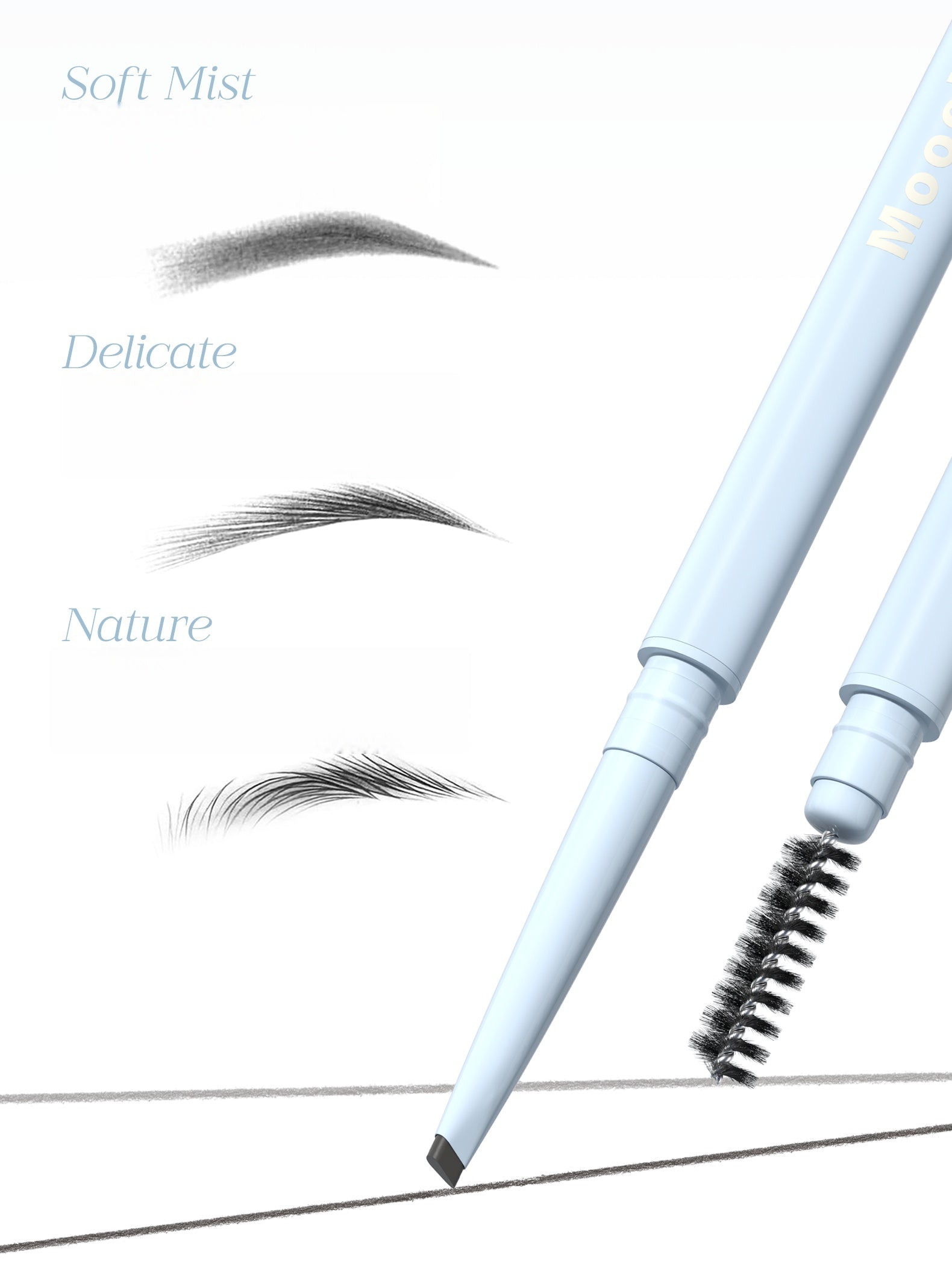 MOOEKISS Waterproof Fluffy Silky Matte Eyebrow Pen T5279