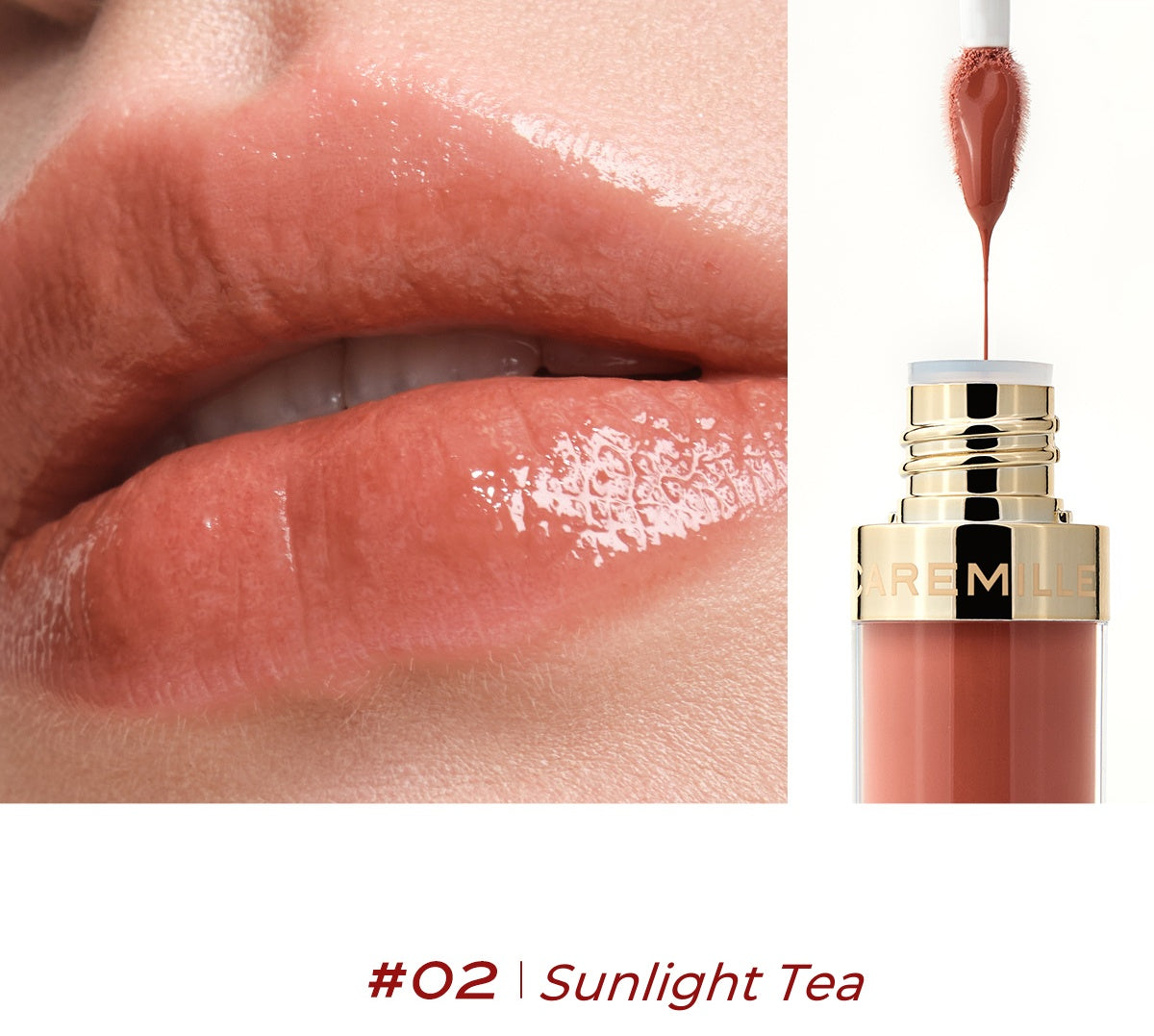 CAREMILLE Go-nude Essence Liquid Glossy Lip Gloss T5054