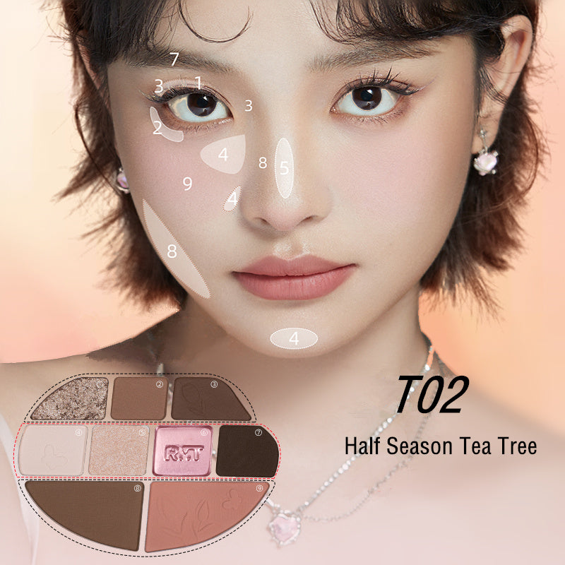 ROMANTIC BEAUTY Flower Spectrum All-In-One Makeup Palette T3828