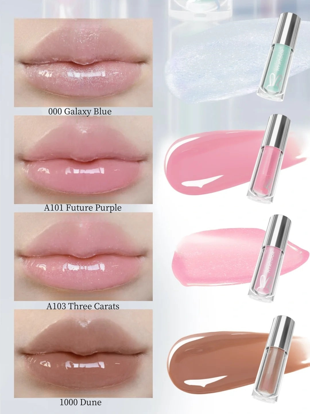 HYNTOOR Future Planet Shimmer Mirror Lip Gloss T4419