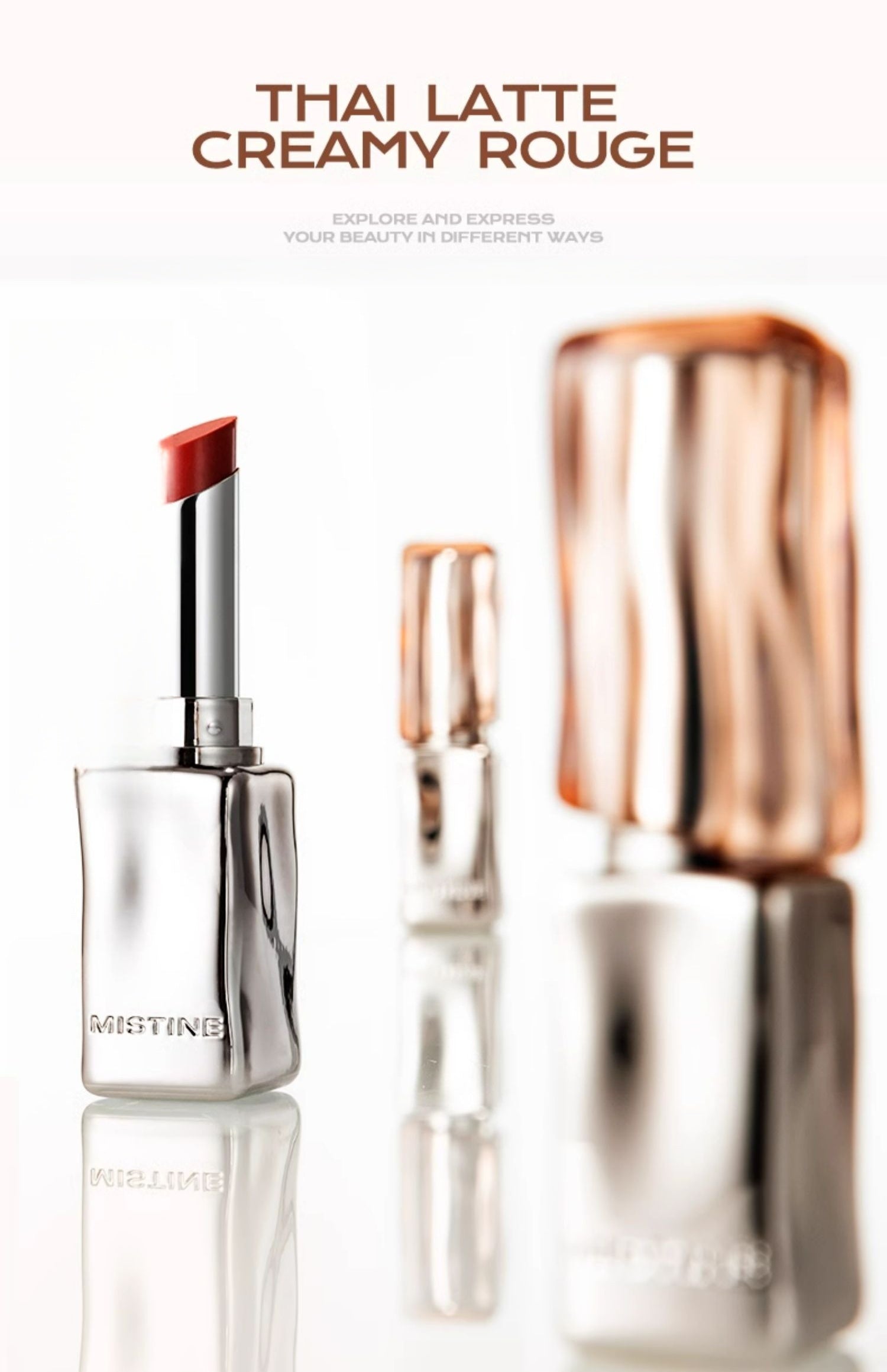 MISTINE Thai Milk Coffee Velvet Matte & Glossy Lipstick T4447