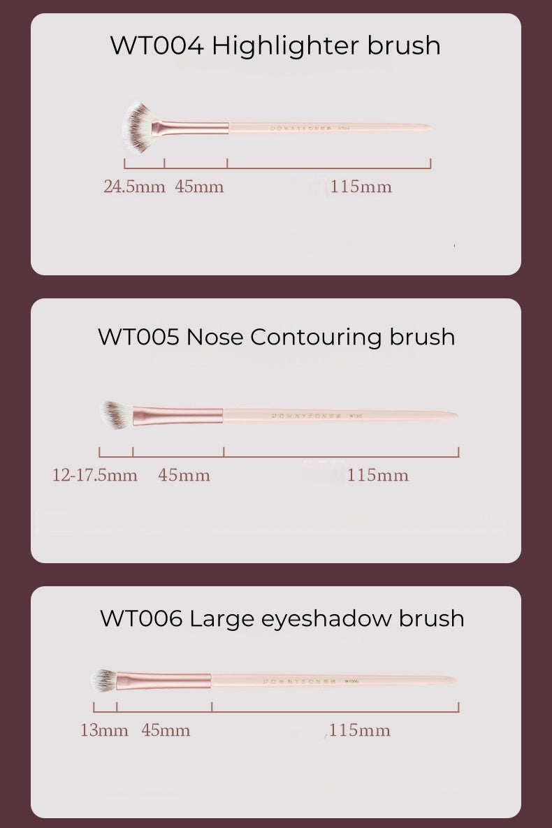 ROWNYEON Mist Peach Professional Makeup Brush 11 Pcs Set T5005