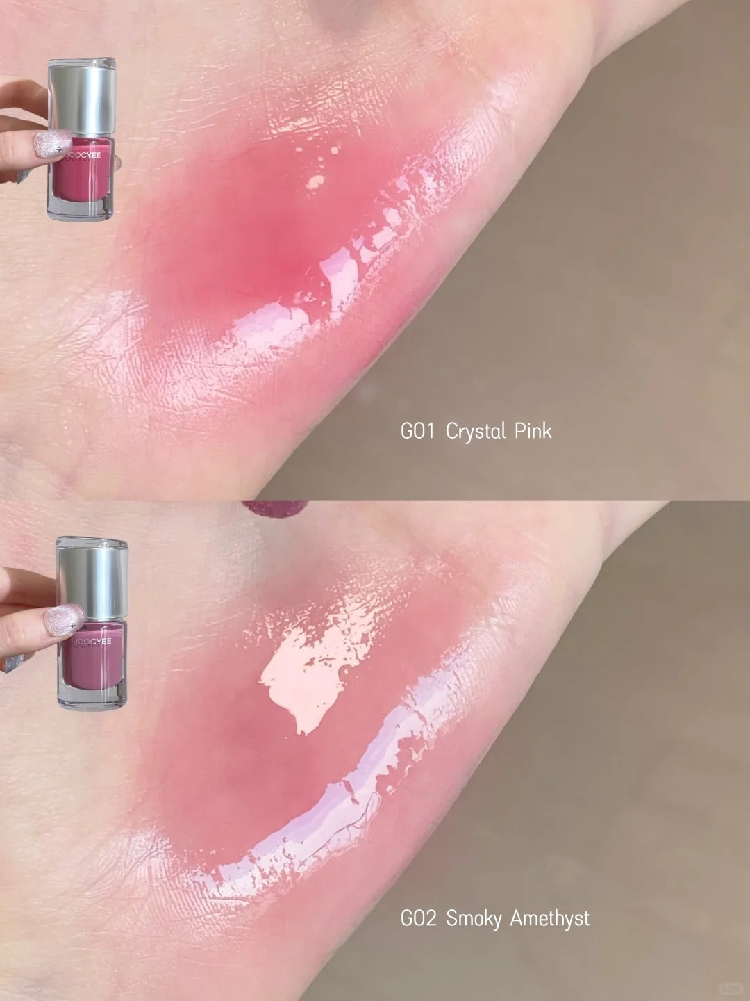 Joocyee Aura Glaze Collection Blusher & Highlighter & Lip Gloss T4916