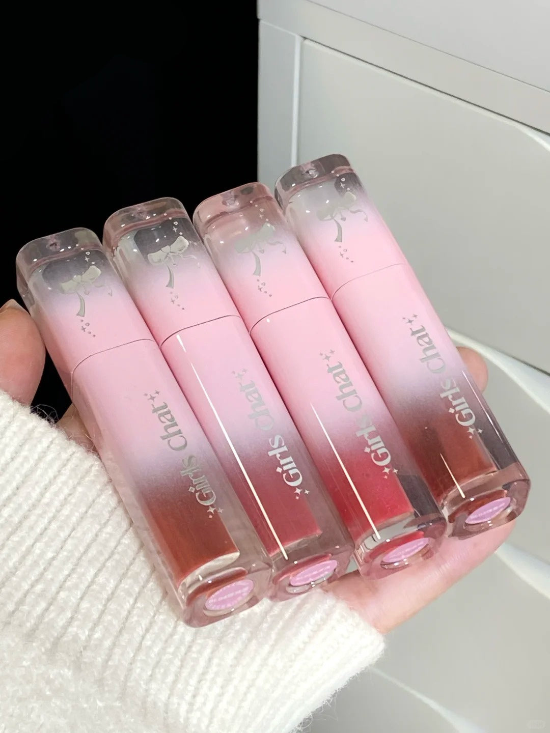 Girls Chat Romantic Rebel Collection 4 Pcs Lip Glaze Set T4198
