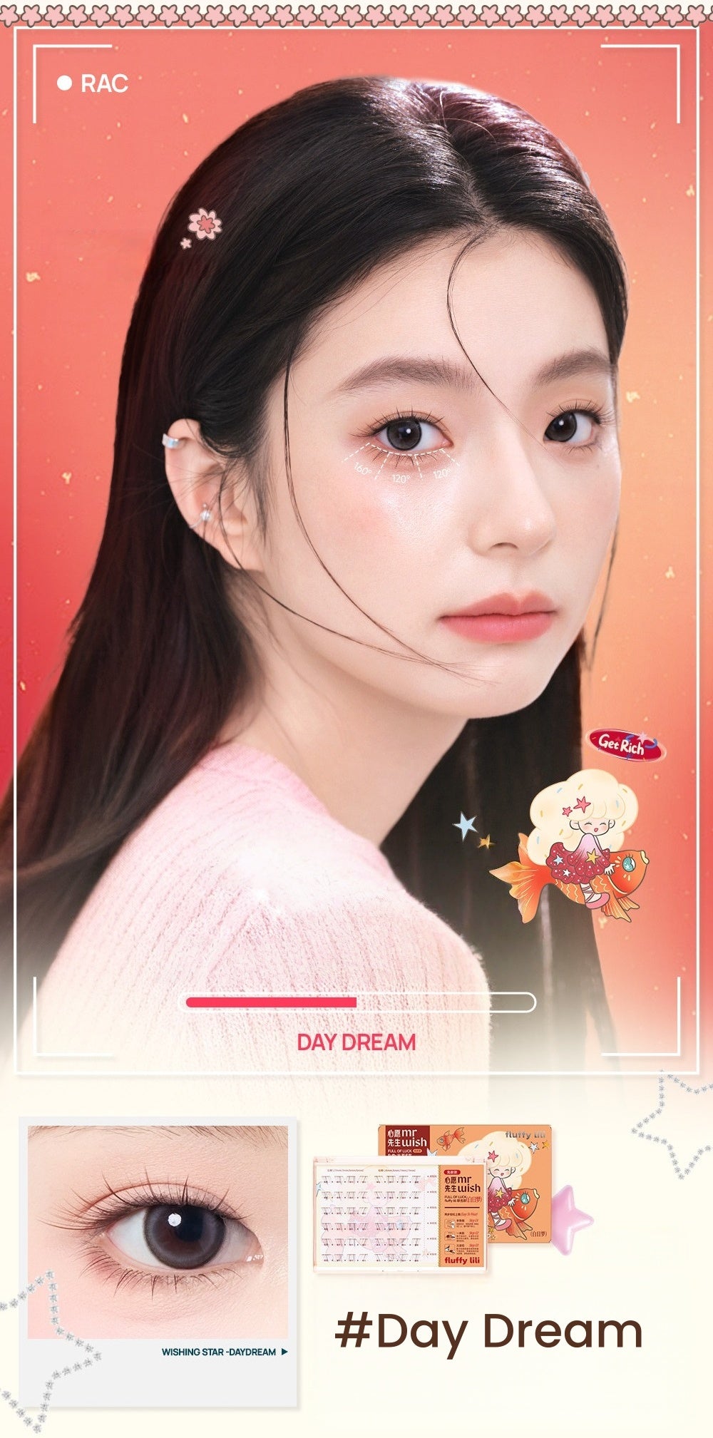 MR.WISH Wish Star Collection Natural Glue-free Lower False Eyelashes T5652