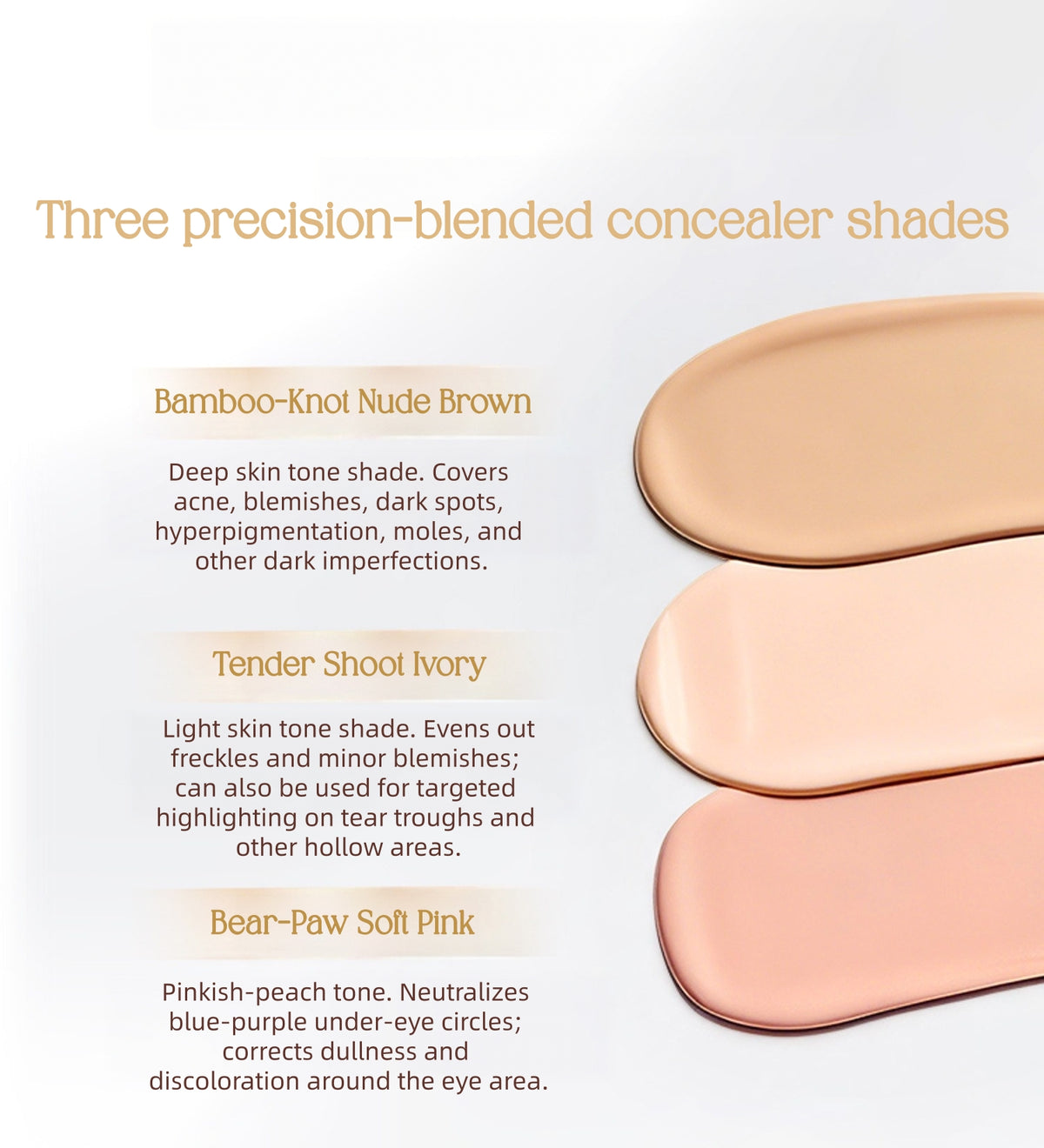 MAOGEPING X Panda Creation Long-wear 3-color Concealer Palette T5992