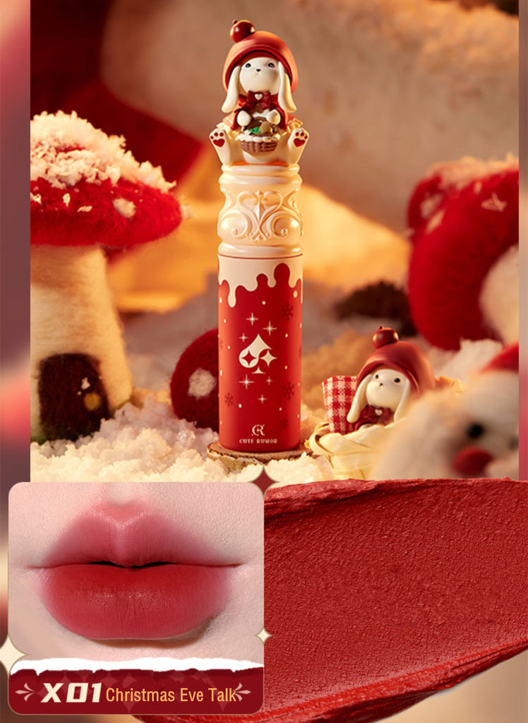 CUTE RUMOR Christmas Series Crystal Mirror & Velvet Matte Lipstick T3703