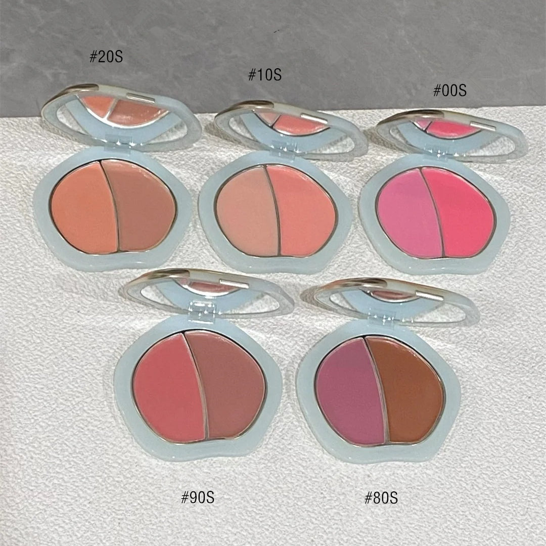 TIMAGE Wave Of Classic Glossy Dual-Color Blusher Cream T4125