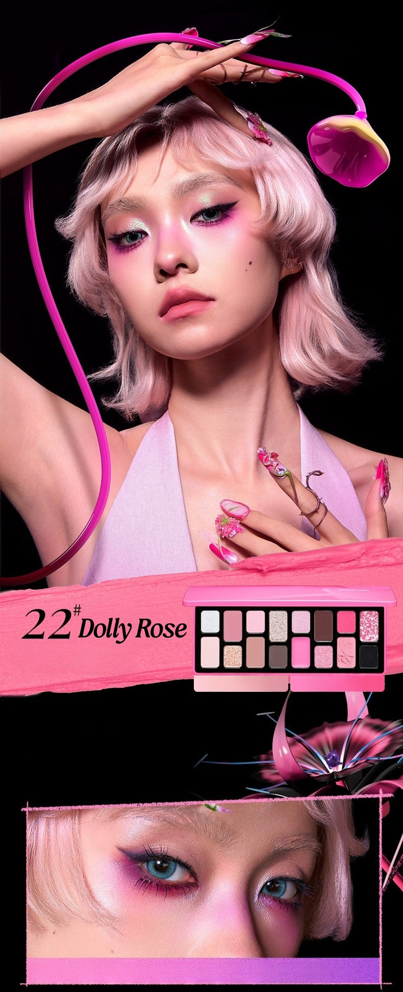 QianYan Fall into Forbidden Garden Collection 16-color Eyeshadow Palette T6023