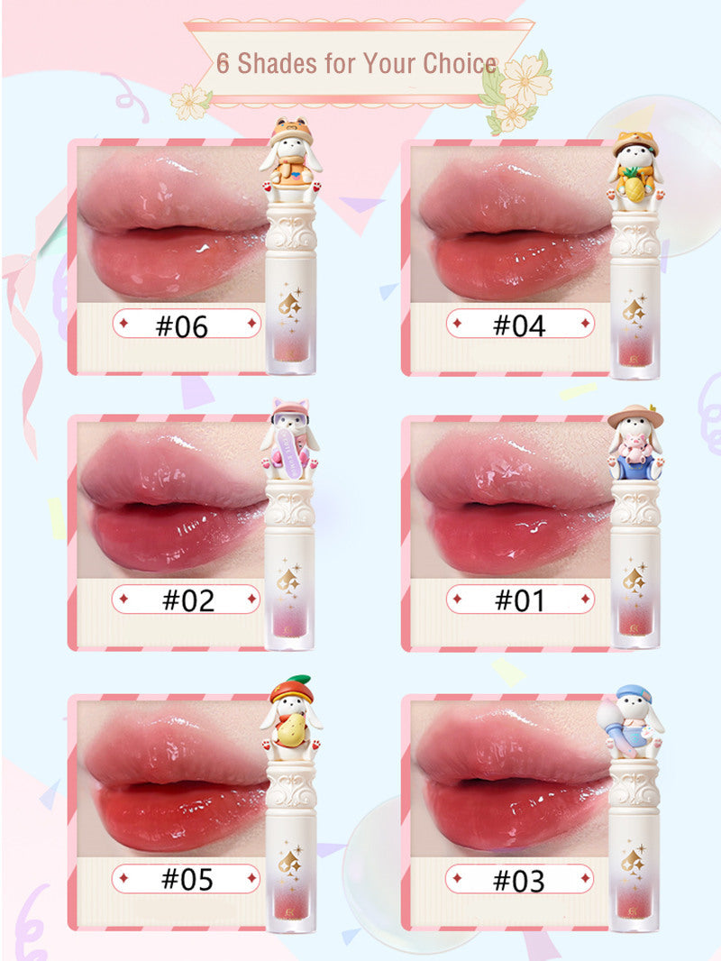 CUTE RUMOR Garden Party Series Moisturizing Mirror Lip Glaze T3701