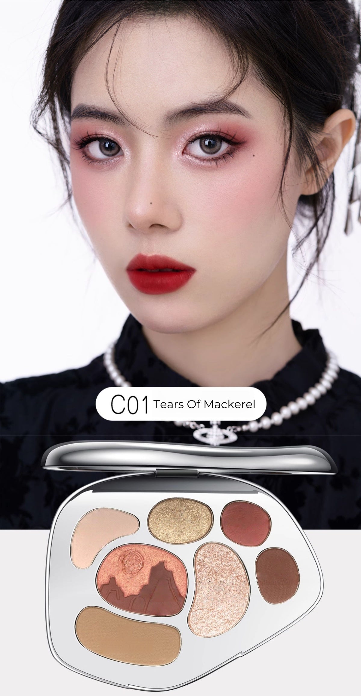 CATKIN Silver Mirror 7-color All-In-One Makeup Palette T5027