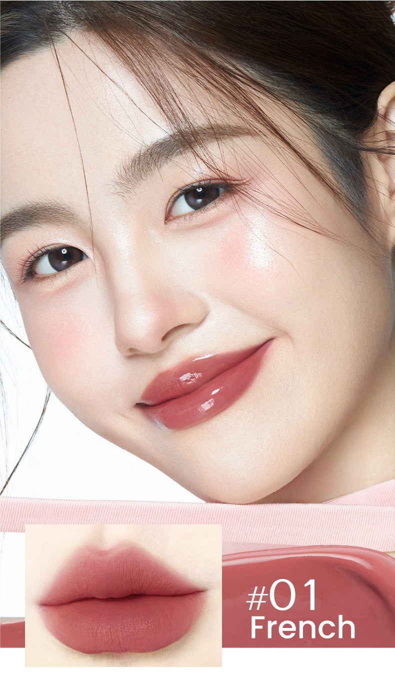 ROMANTIC BEAUTY Matte & Glossy Double-head Long-wear Lip Glaze T5711