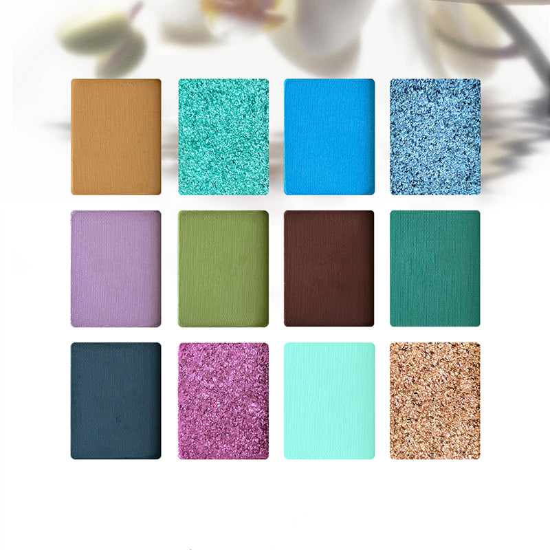 CHOIZ BEAUTY Plant Series Phalaenopsis 12-Color Eyeshadow Palette T3839