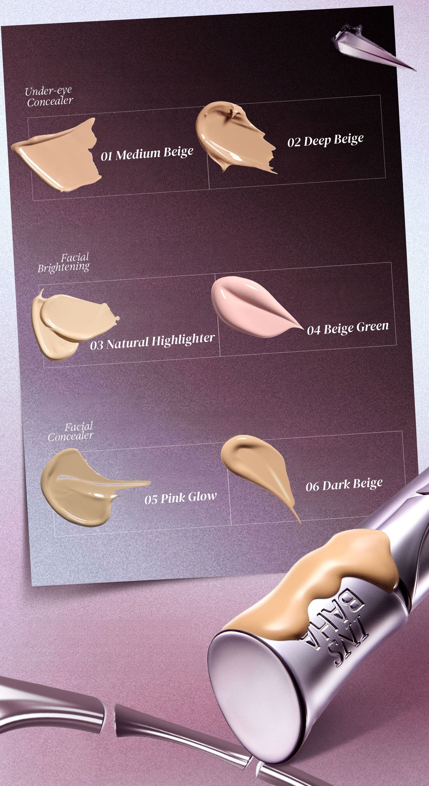 INSBAHA Rebel Collection Long-wear Liquid Concealer T5938
