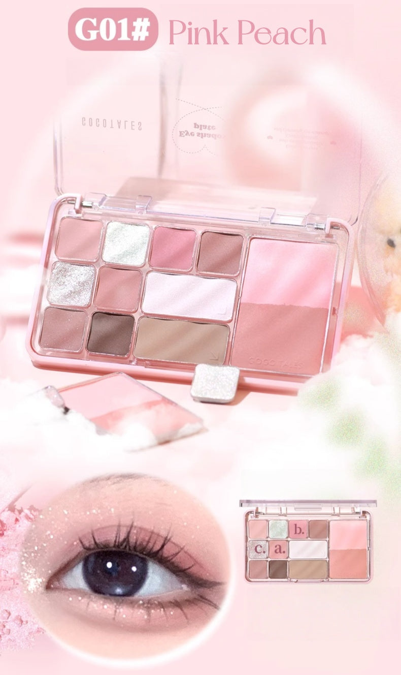 GOGO TALES Eyeshadow & Blusher & Contour Makeup Palette T5241