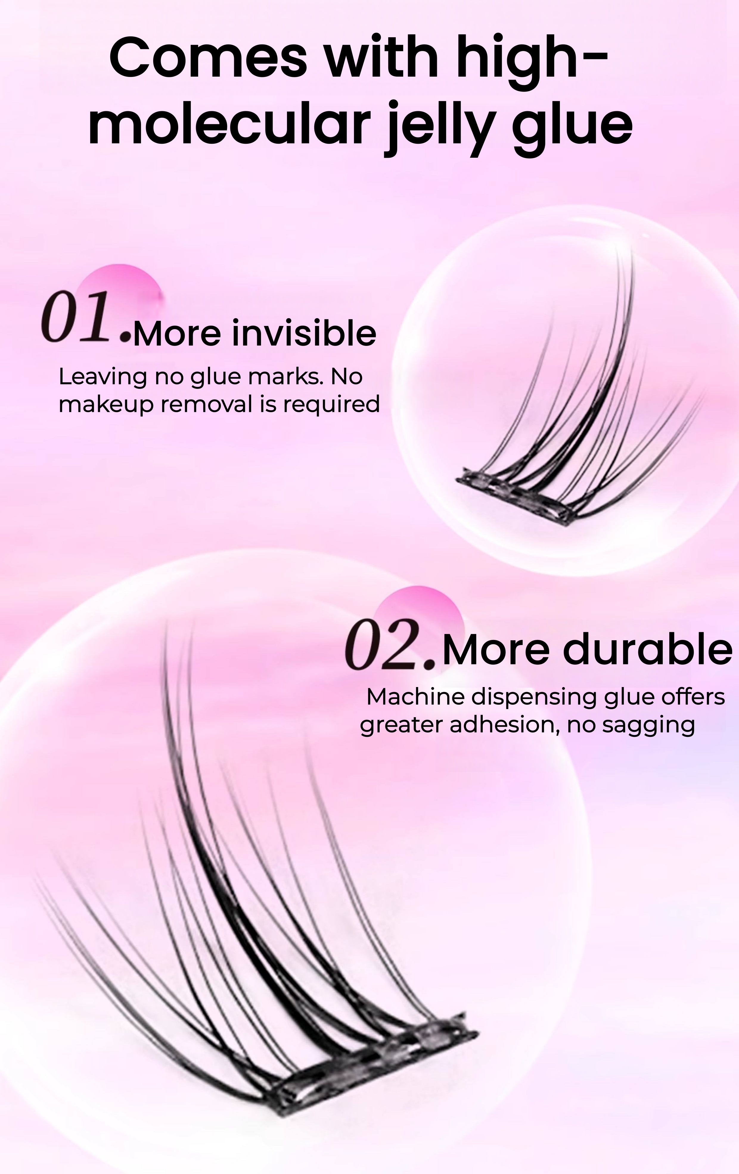 ROCK SWEET Glue-free Natural False Eyelashes T5542