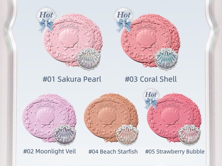 Flower Knows Shells Jewel Collection Silk Satin Blush T5905