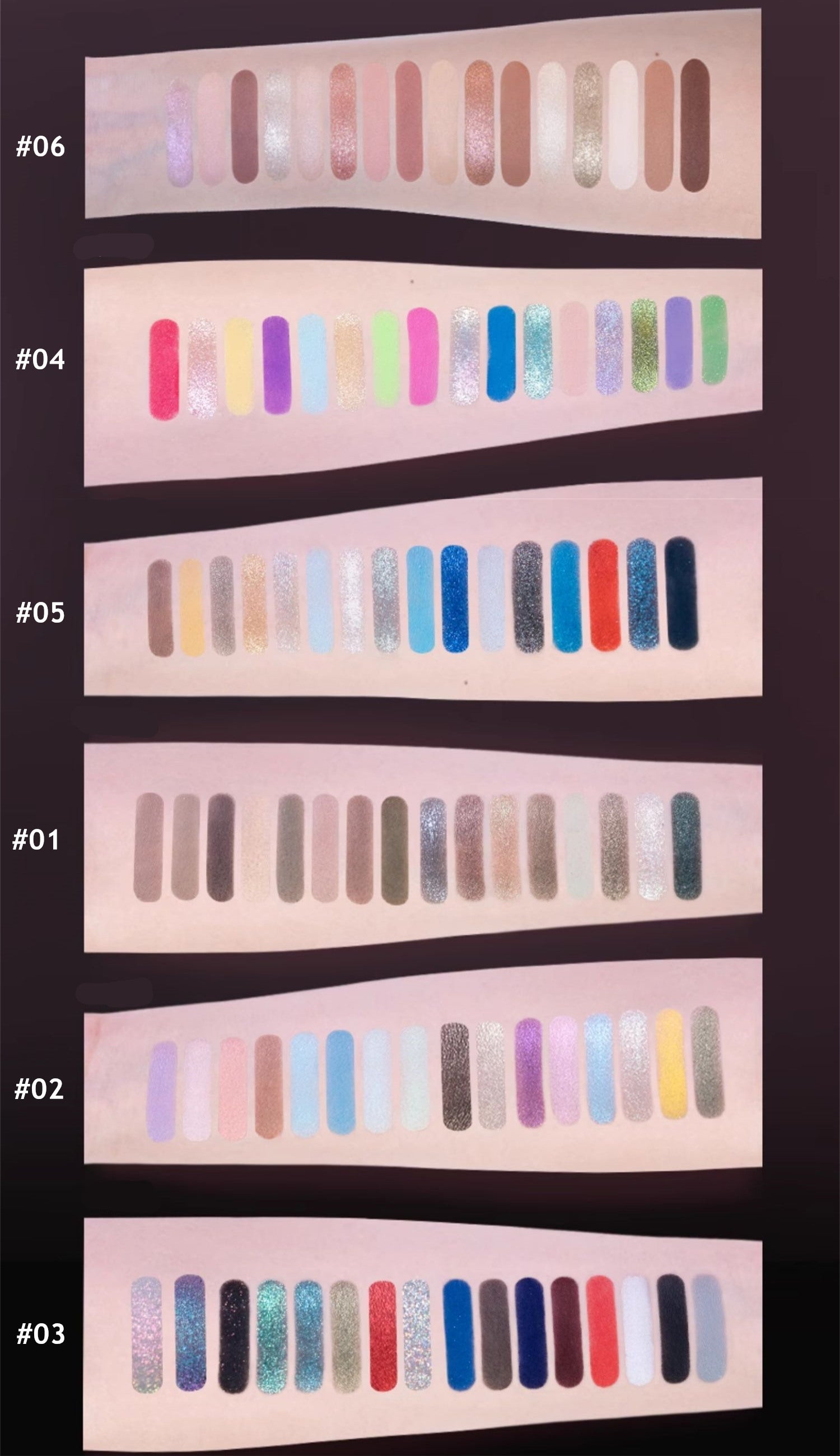 QianYan 16-Color Chameleon & Polarized Eyeshadow Palette T3673