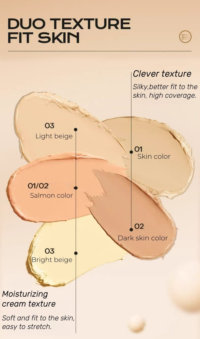 MISITINE Long-wear High Coverage 3-color Concealer Cream T4454