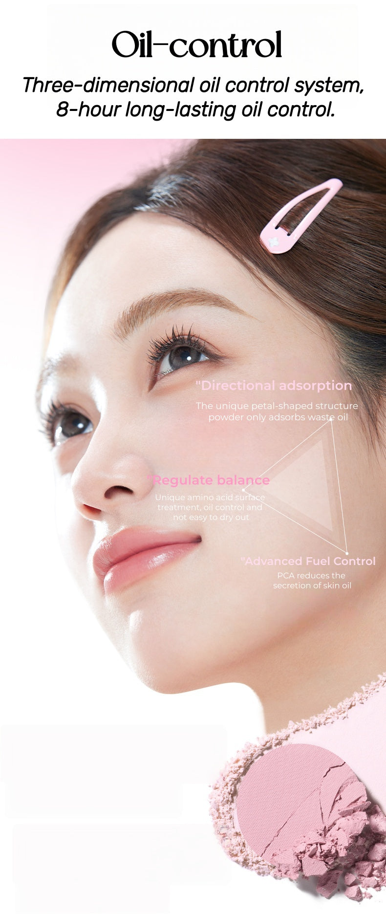 CHIOTURE Long-wear Multi-use Blusher & Pressed Powder T5203