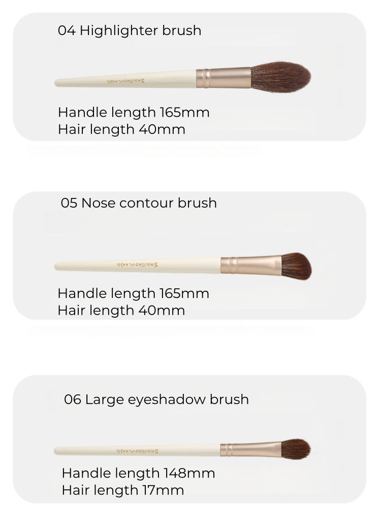 SHOUSHOULANG Corn Poppy Collection Professional Makeup Brush 13 Pcs Set T4929